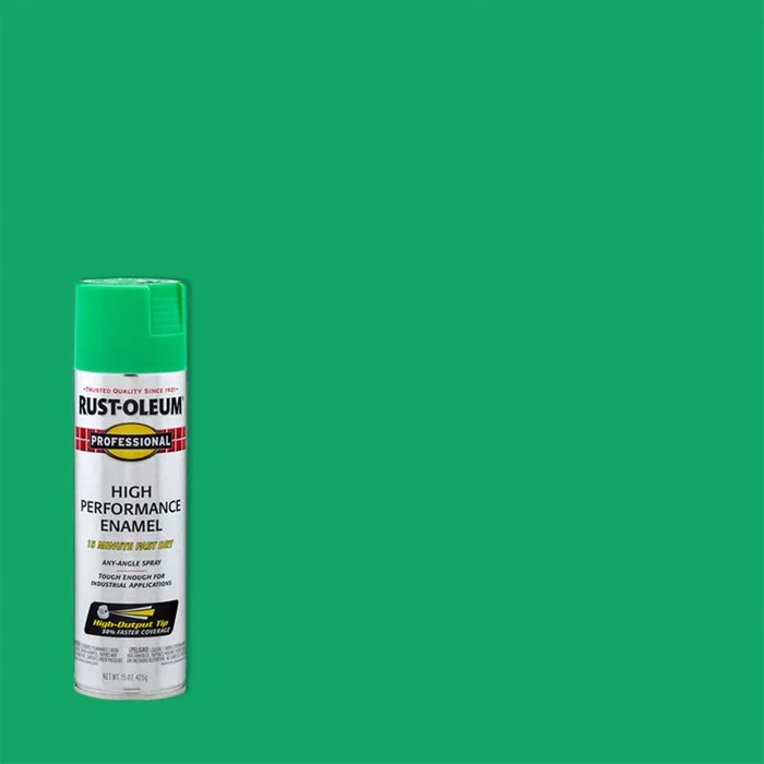 Rust-Oleum Professional Gloss Safety Green Spray Paint 15 oz (Pack of 6)