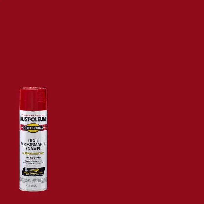 Rust-Oleum Professional Gloss Safety Red Spray Paint 15 oz (Pack of 6)