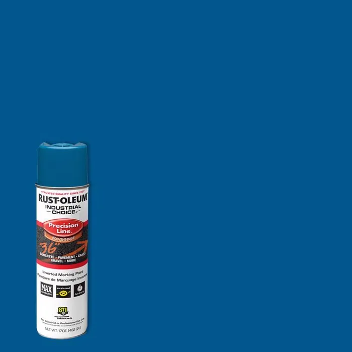 Rust-Oleum Industrial Choice Blue Inverted Marking Paint 17 oz (Pack of 6)