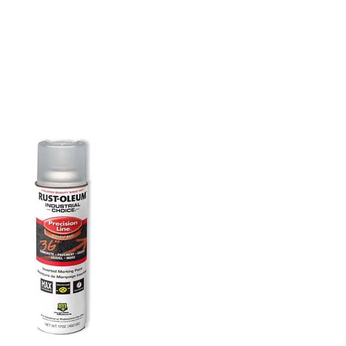 Rust-Oleum Industrial Choice Clear Inverted Marking Paint 17 oz (Pack of 12)