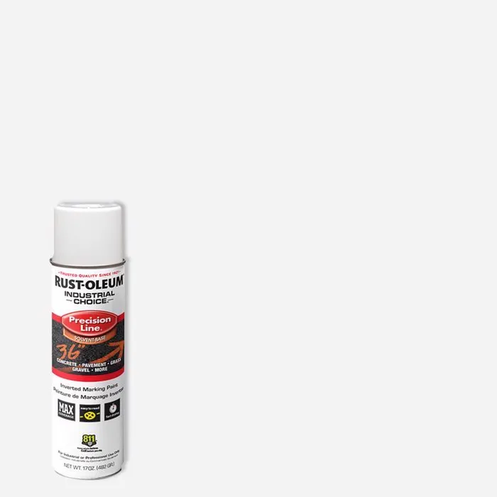 Rust-Oleum Industrial Choice White Inverted Marking Paint 17 oz (Pack of 6)