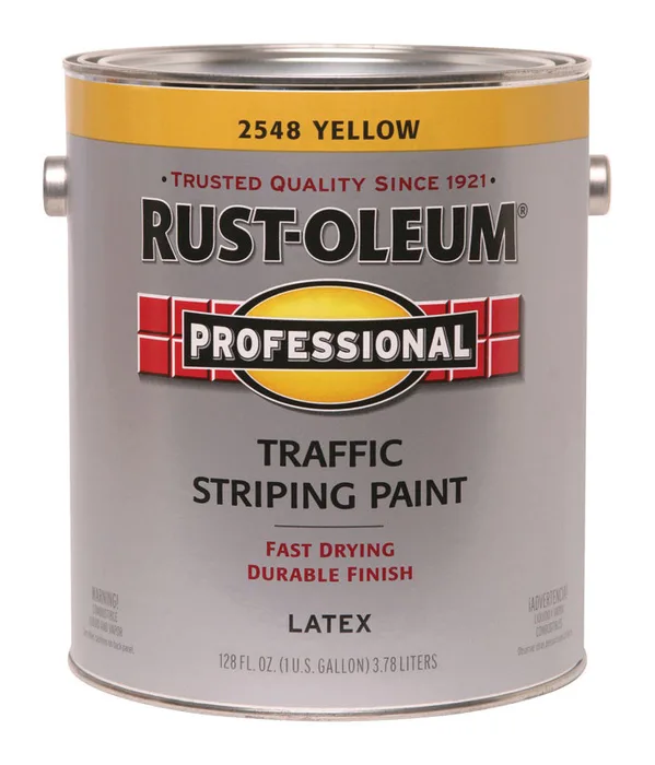Rust-Oleum Professsional Yellow Traffic Striping Paint 1 gal (Pack of 2)