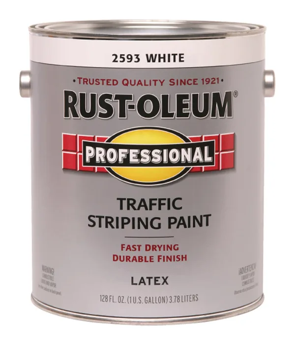 Rust-Oleum Professsional White Traffic Striping Paint 1 gal (Pack of 2)