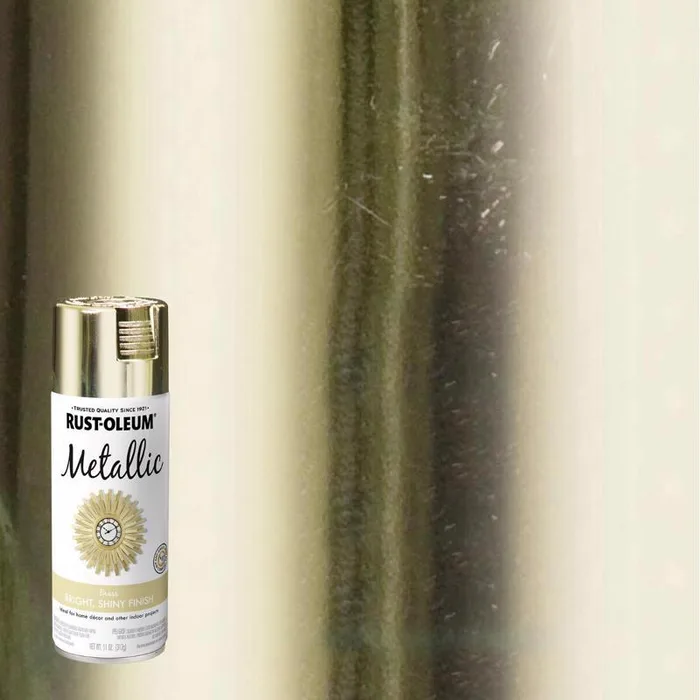 Rust-Oleum Specialty Metallic Brass Spray Paint 11 oz (Pack of 6)