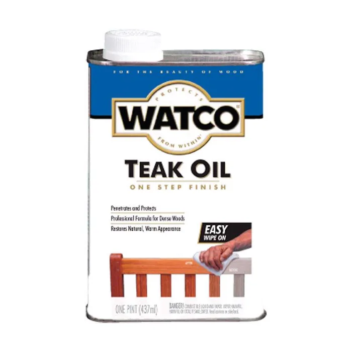 WATCO Brown Semi-Transparent Oil-Based Teak Oil Finish 1 pt