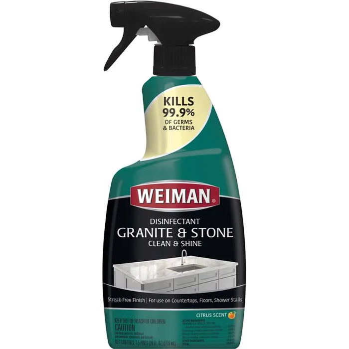 Weiman Citrus Scent Granite Cleaner and Polish 24 oz Liquid (Pack of 6)