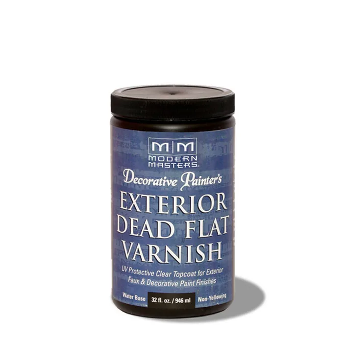 Modern Masters Clear Water-Based Dead Flat Varnish 32 oz