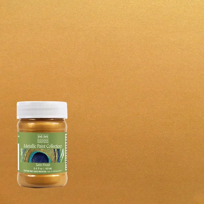 Modern Masters Metallic Paint Collection Satin Olympic Gold Water-Based Metallic Paint 5.5 oz