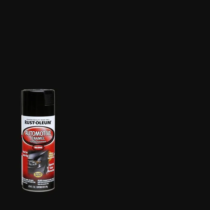 Rust-Oleum Automotive Gloss Black Enamel Spray Paint 12 oz (Pack of 6)