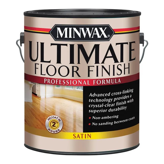 Minwax Satin Clear Water-Based Ultimate Floor Finish 1 gal (Pack of 2)