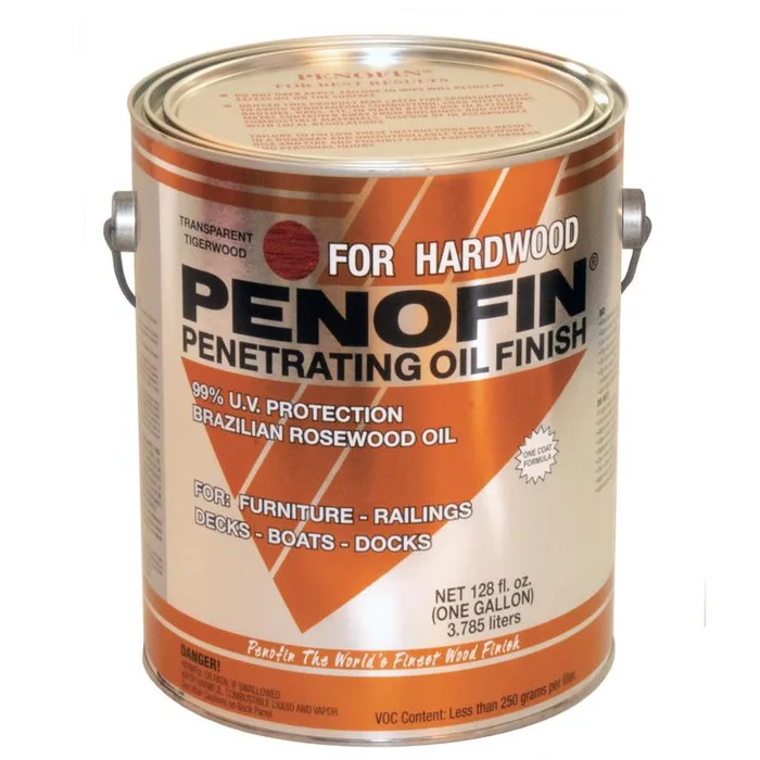 Penofin Transparent Matte Tigerwood Oil-Based Penetrating Hardwood Stain 1 gal (Pack of 4)