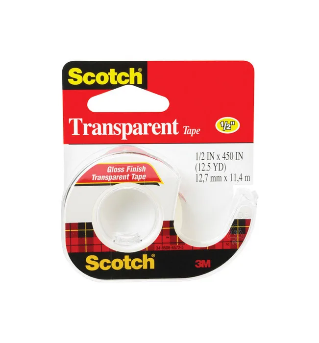 Scotch 1/2 in. W X 450 in. L Transparent Tape (Pack of 8)