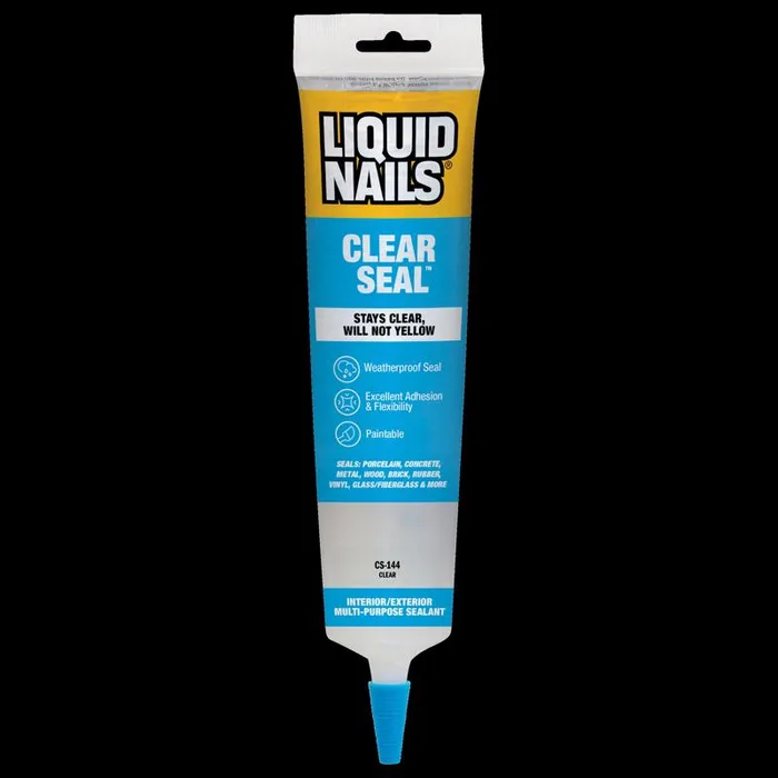 Liquid Nails Low Strength Rubber Clear Sealant 5.5 oz (Pack of 6)