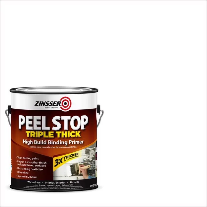 Zinsser Peel Stop White Smooth Water-Based Acrylic High Build Binding Primer 1 gal (Pack of 2)