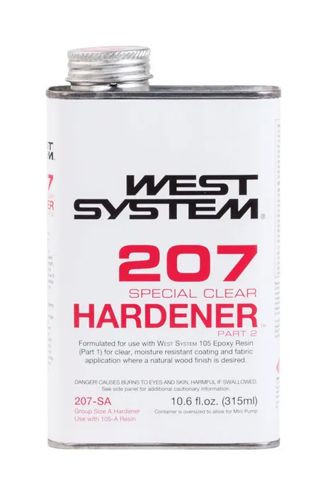 West System 207 Hardener Extra Strength Epoxy Clear Special Clear Curing Agent 10.6 oz