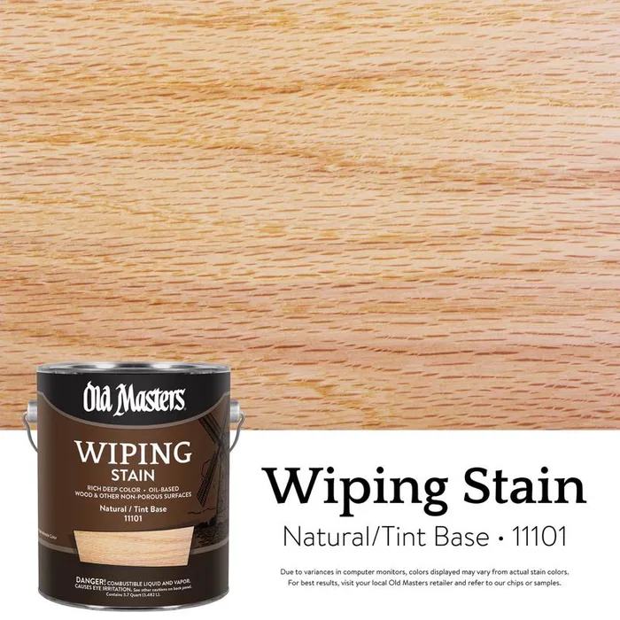 Old Masters Semi-Transparent Natural Oil-Based Wiping Stain 1 gal (Pack of 2)