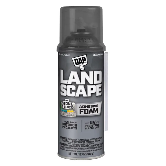 Touch 'n Foam Landscape Black Polyurethane Foam Filler/Adhesive 12 oz (Pack of 12)