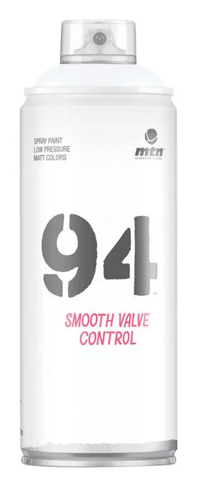 MTN 94 Matte White Spray Paint 400 ml (Pack of 6)