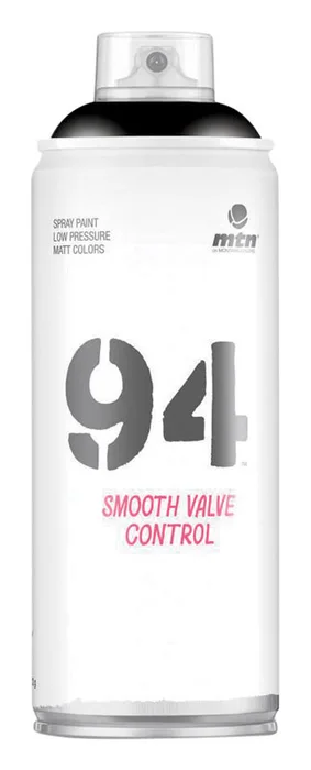 MTN 94 Matte Black Spray Paint 400 ml (Pack of 6)