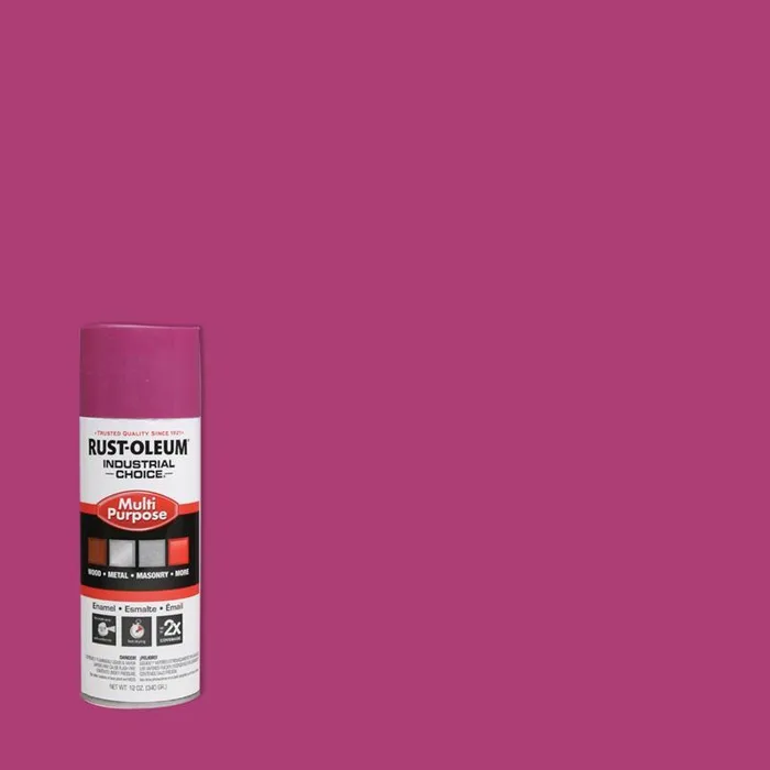 Rust-Oleum Industrial Choice Gloss OSHA Safety Purple Field Marking Paint 12 oz