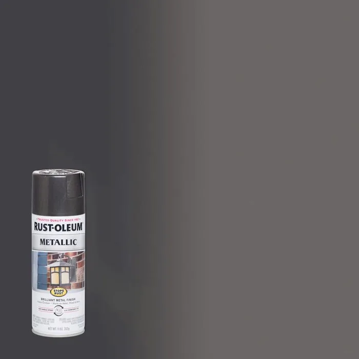 Rust-Oleum Stops Rust Metallic Charcoal Spray Paint 11 oz (Pack of 6)