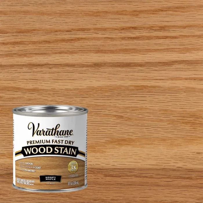 Varathane Semi-Transparent Gloss Honey Maple Oil-Based Urethane Modified Alkyd Fast Dry Wood Stain 1