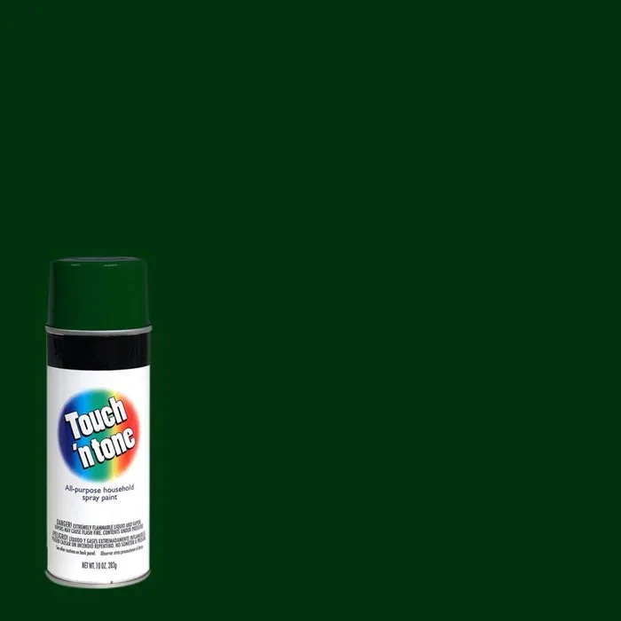 Rust-Oleum Touch n Tone Gloss Hunter Green Spray Paint 10 oz (Pack of 6)