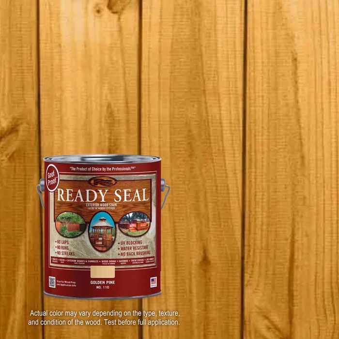 Ready Seal Goof Proof Semi-Transparent Flat Golden Pine Oil-Based Penetrating Wood Stain/Sealer 1 ga (Pack of 4)