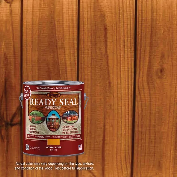 Ready Seal Goof Proof Semi-Transparent Flat Natural Cedar Oil-Based Penetrating Wood Stain/Sealer 1 (Pack of 4)