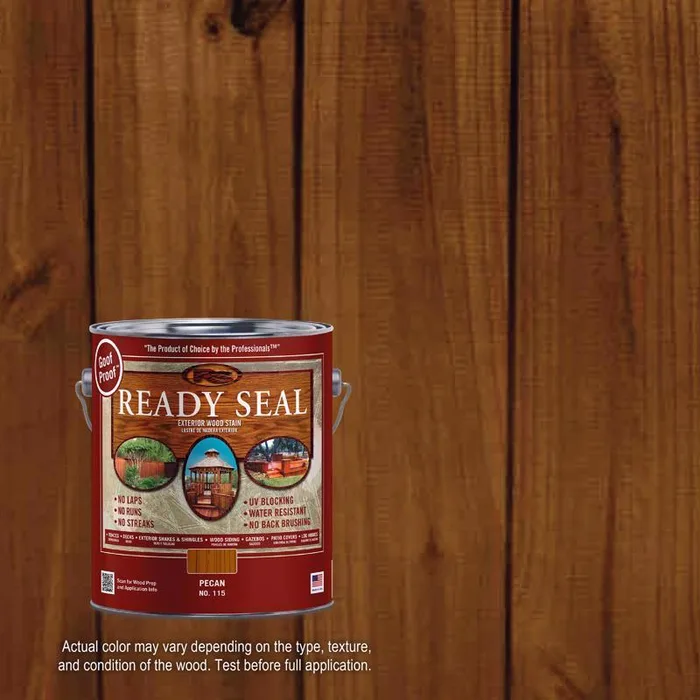 Ready Seal Goof Proof Semi-Transparent Flat Pecan Oil-Based Penetrating Wood Stain/Sealer 1 gal (Pack of 4)