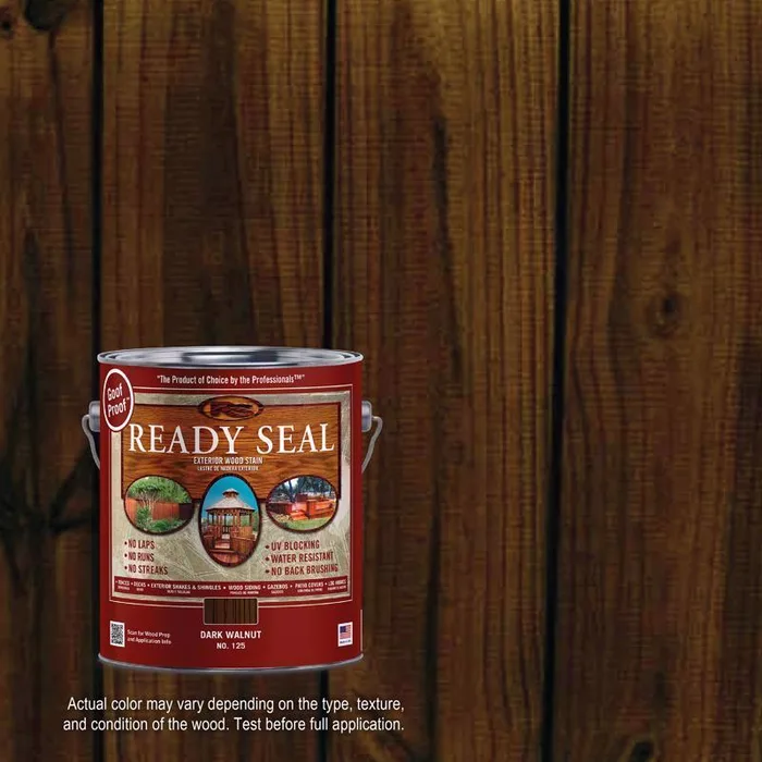 Ready Seal Goof Proof Semi-Transparent Flat Dark Walnut Oil-Based Penetrating Wood Stain/Sealer 1 ga (Pack of 4)