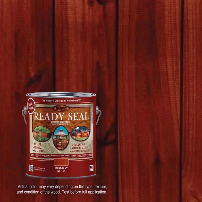 Ready Seal Goof Proof Semi-Transparent Flat Mahogany Oil-Based Penetrating Wood Stain/Sealer 1 gal (Pack of 4)