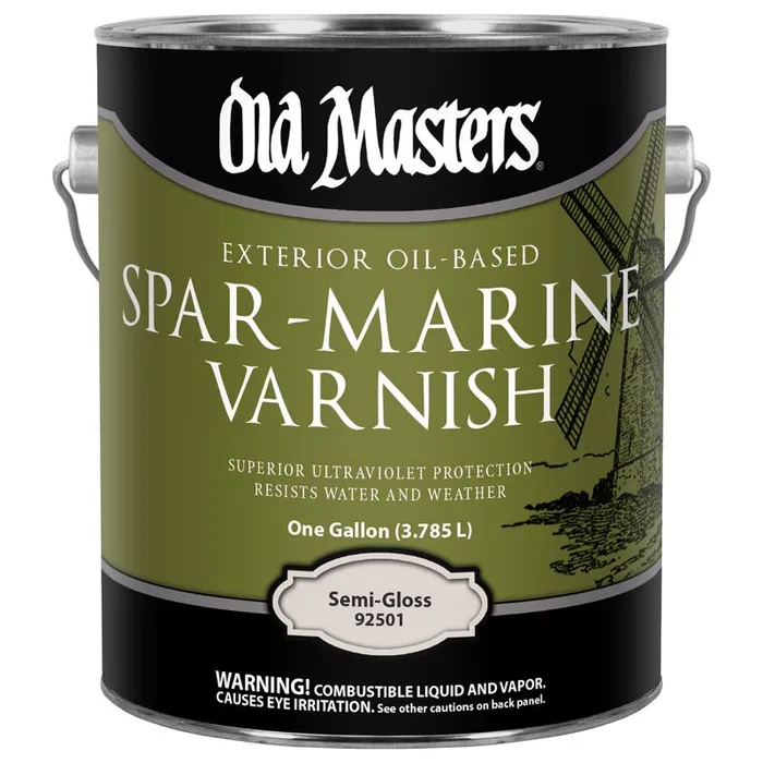 Old Masters Semi-Gloss Clear Oil-Based Marine Spar Varnish 1 gal (Pack of 2)