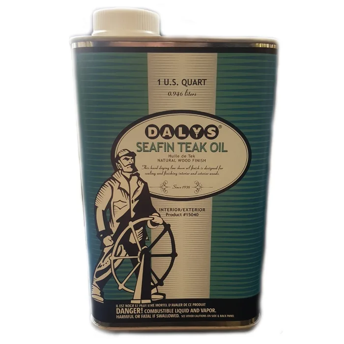 Dalys SeaFin Amber Transparent Teak Oil Finish 1 qt
