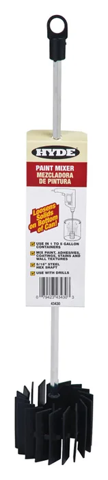 Hyde 3-1/8 in. W X 17-1/2 in. L Paint Mixer For 1 and 5 Gallon