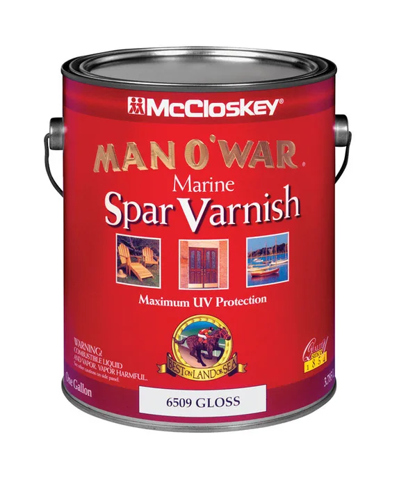 McCloskey Man O' War Gloss Clear Marine Spar Varnish 1 gal (Pack of 2)