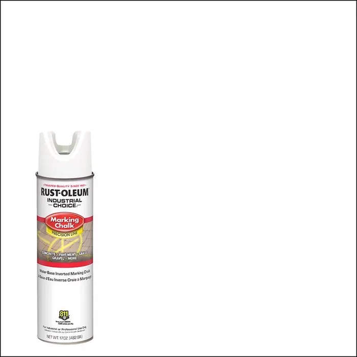 Rust-Oleum Industrial Choice Gloss APWA White Marking Paint 17 oz (Pack of 6)