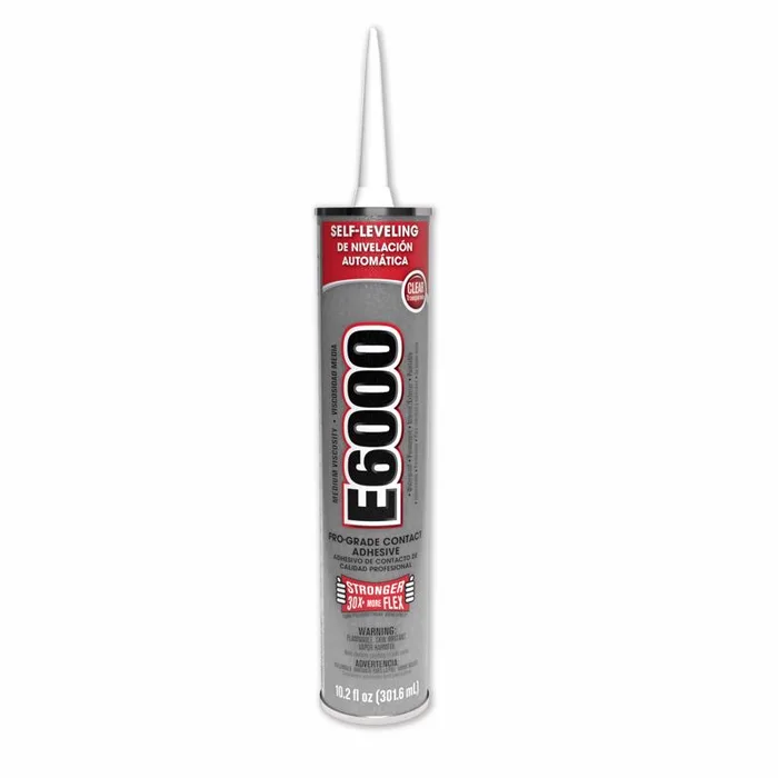 E6000 Polyurethane Industrial Adhesive 10.2 oz (Pack of 12)
