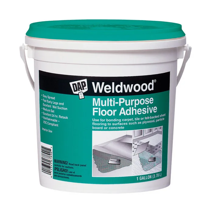 DAP WeldWood High Strength Synthetic Latex-Resins Off White Floor Adhesive 1 gal (Pack of 4)