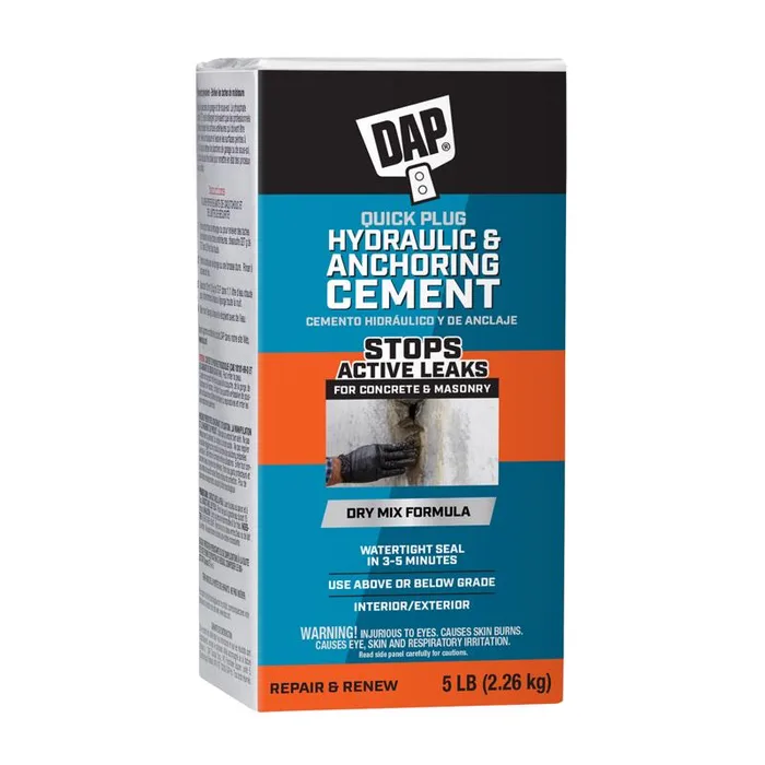 DAP Quick Plug Hydraulic & Anchoring Cement 5 lb Gray (Pack of 6)
