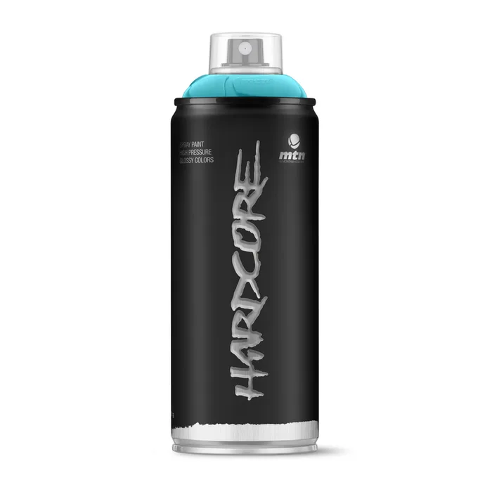 MTN Hardcore Gloss Patagonia Blue Spray Paint 400 ml (Pack of 6)