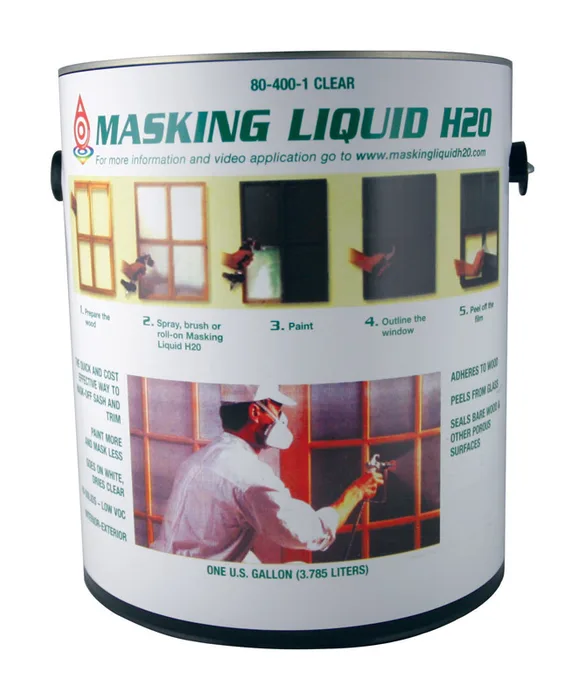 Associated Paint Clear Water-Based Acrylic Masking Liquid H2O 1 gal (Pack of 4)