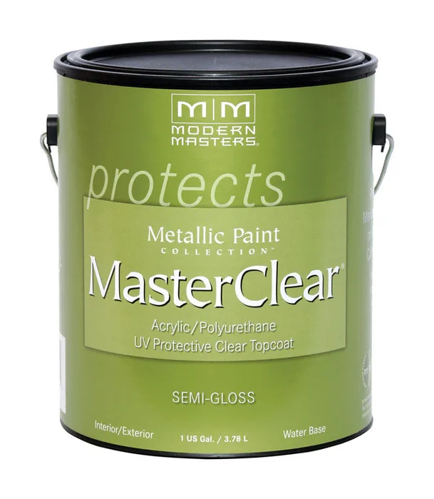 Modern Masters Semi-Gloss Clear Water-Based Protective Coating Exterior and Interior 1 gal (Pack of 2)