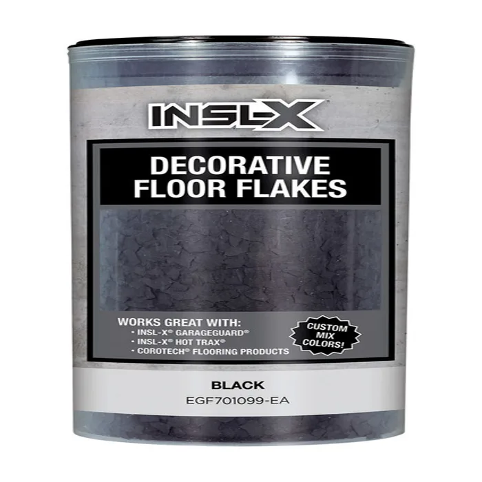 Insl-X Indoor and Outdoor Black Decorative Floor Flakes 12 oz
