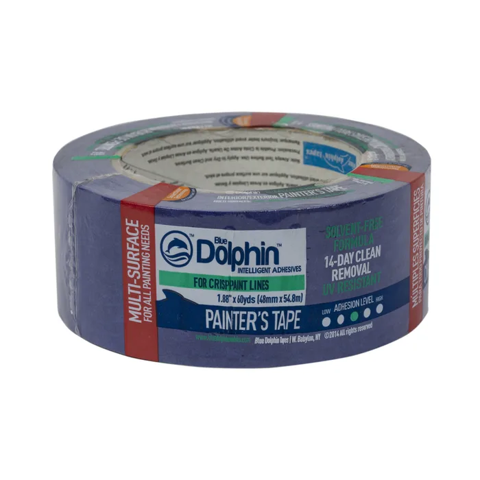 Blue Dolphin 1.88 in. W X 60 yd L Blue Medium Strength Painter's Tape 1 pk