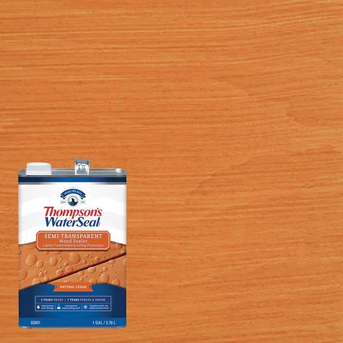 Thompson's WaterSeal Semi-Transparent Natural Cedar Water-Based Acrylic/Alkyd/Urethane Waterproofing (Pack of 4)