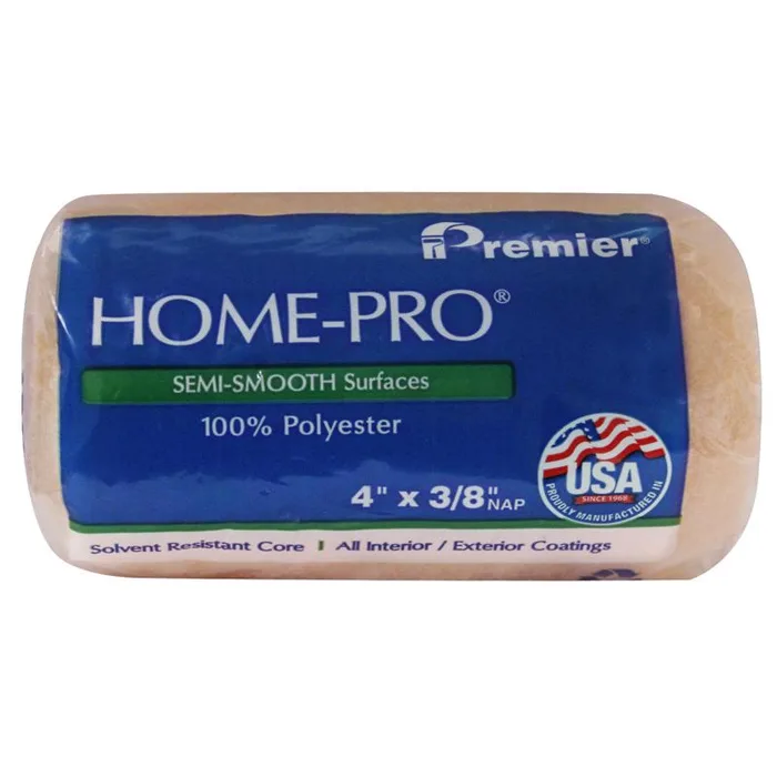 Premier Home-Pro Polyester 4 in. W X 3/8 in. Paint Roller Cover 1 pk (Pack of 36)