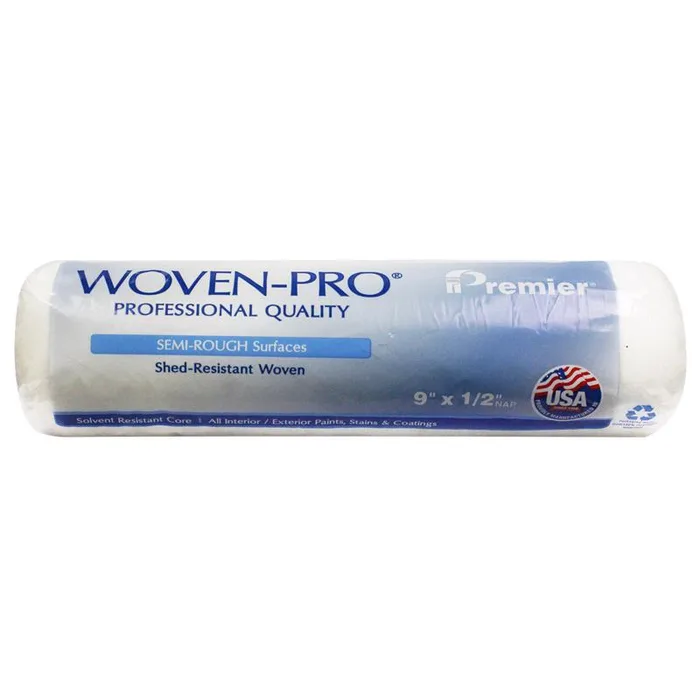 Premier Woven-Pro Polyester 9 in. W X 1/2 in. Paint Roller Cover 1 pk (Pack of 36)
