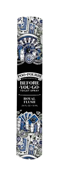 Poo-Pourri Royal Flush Eucalyptus and Spearmint Scent Odor Eliminator 10 ml Liquid (Pack of 12)