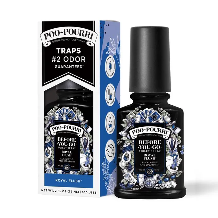 Poo-Pourri Royal Flush Eucalyptus and Spearmint Scent Odor Control Spray 2 oz Liquid (Pack of 12)